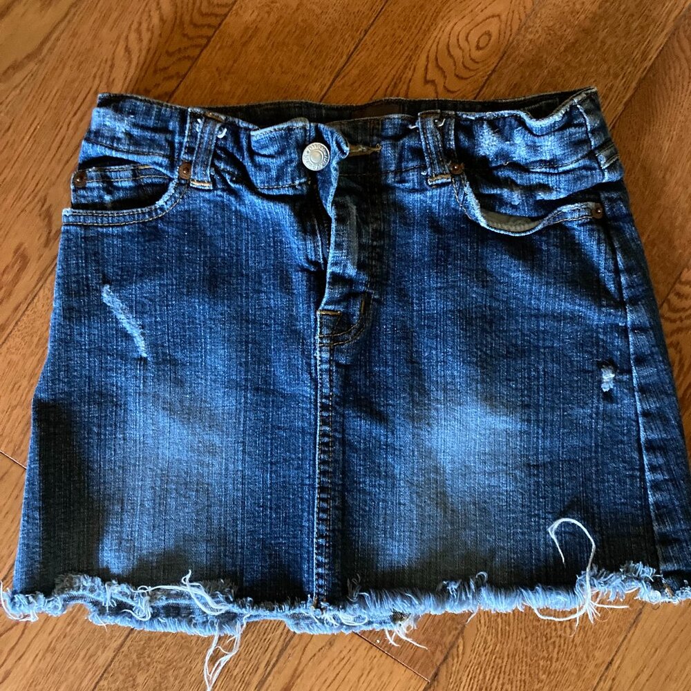 98% cotton denim short skirt size 1